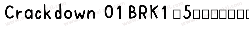 Crackdown O1 BRK1 (5)字体转换